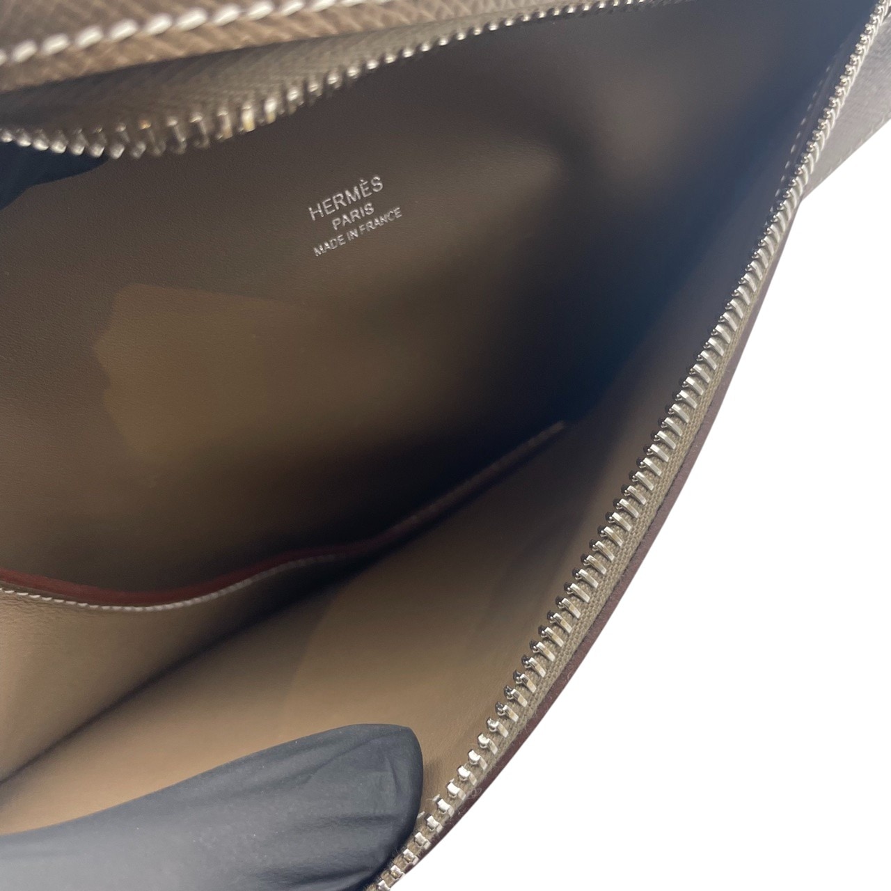 エルメス プティットコース エトゥープ エプソン シルバー金具 W刻印