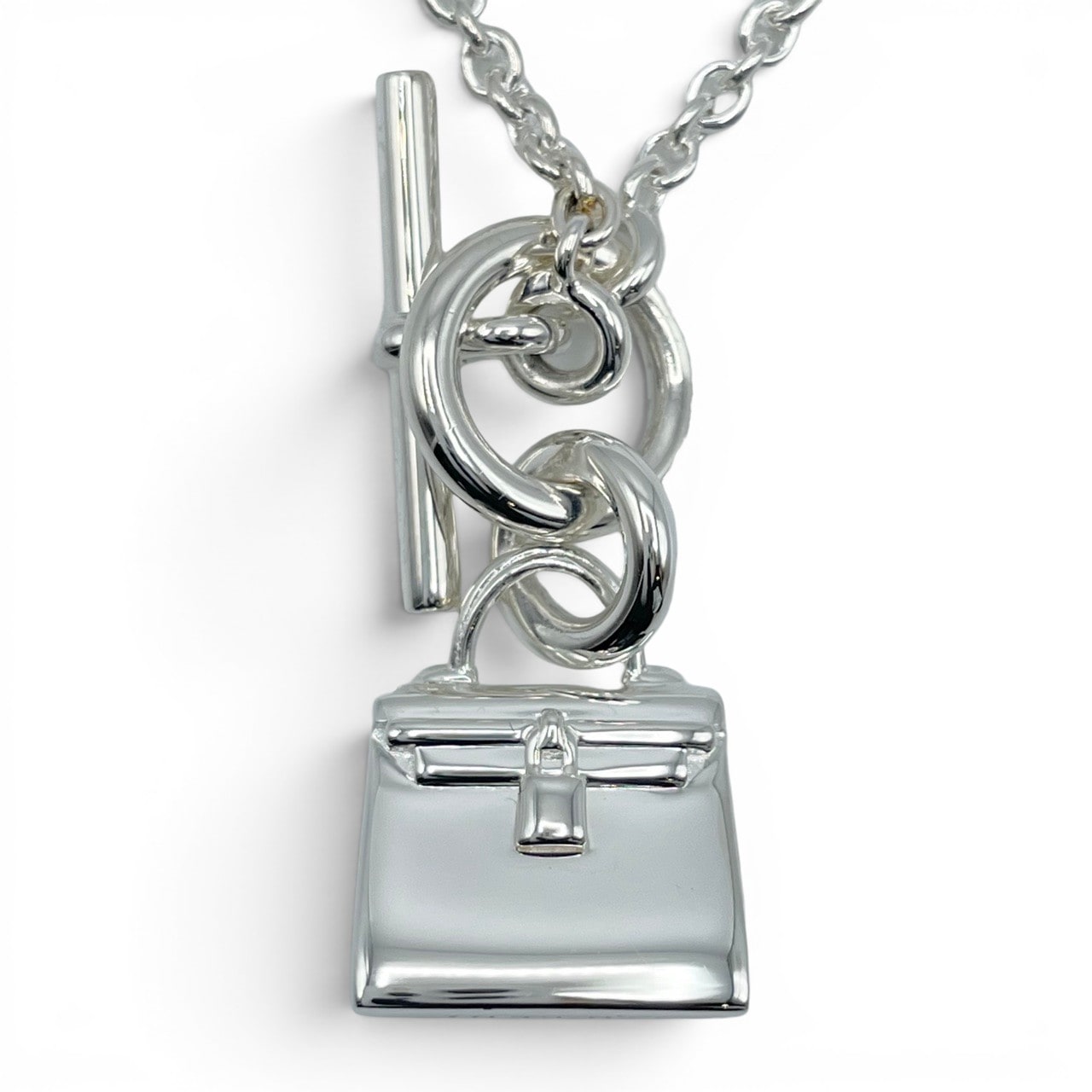 ◇エルメス◇シルバー/925/ケリー/アミュレット/ネックレストップ/チャーム エルメス アミュレット ケリー ペンダント シルバー925 - ブランド品
