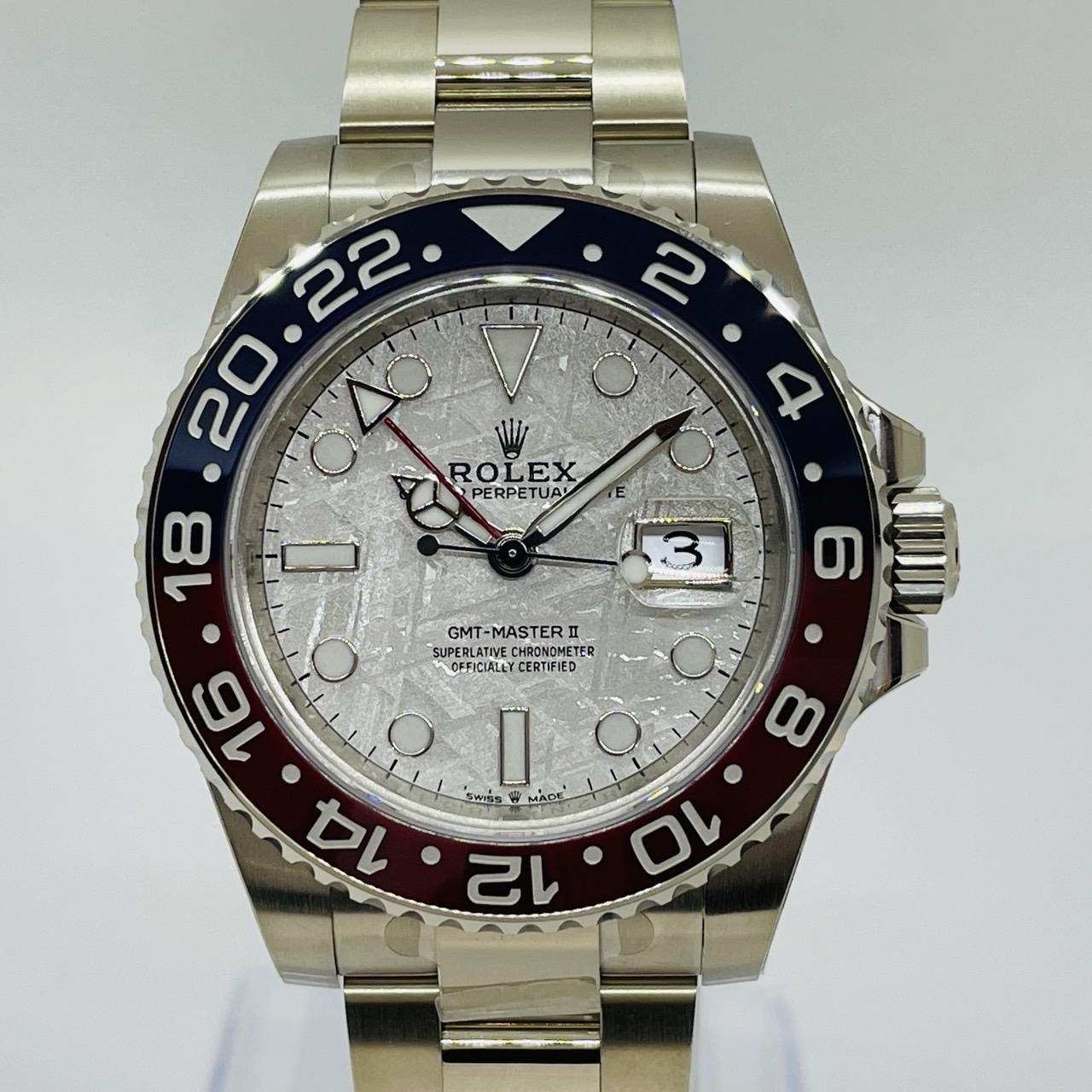 ロレックス GMTマスターII 126719BLRO オイスターブレスレット メテオライト　ホワイトゴールド