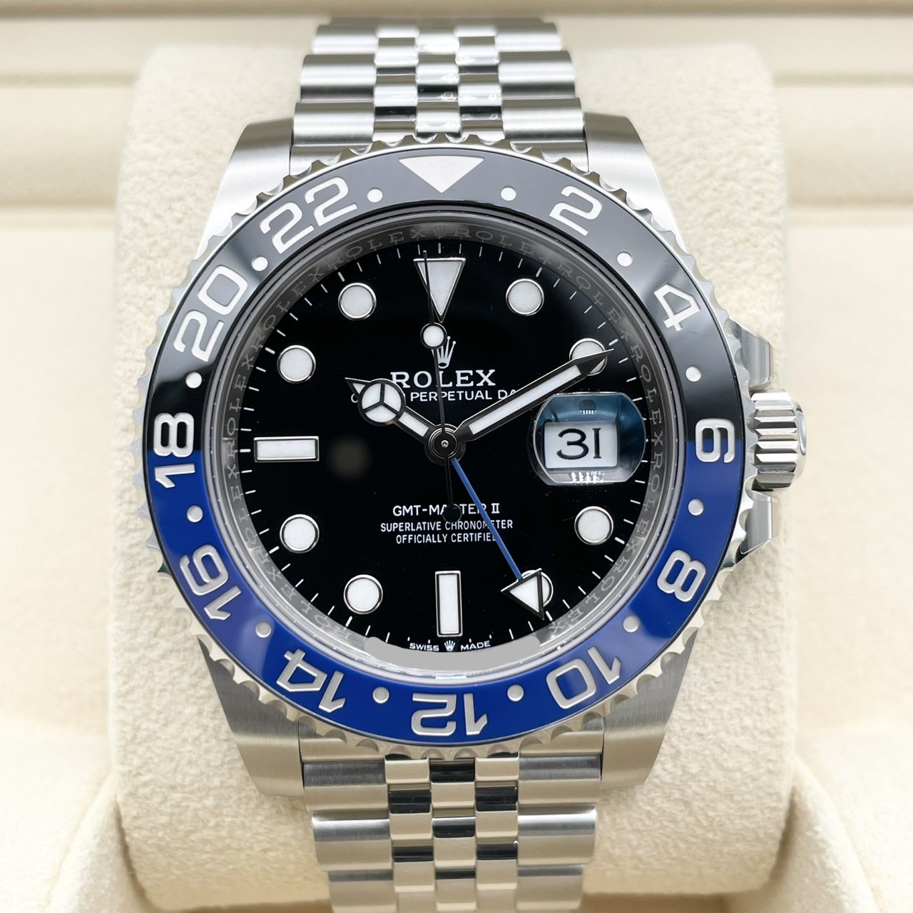 ロレックス GMTマスターII 126710BLNR ブラック ステンレスチール ジュビリーブレスレット 40mm