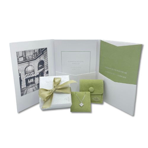 ヴァンクリーフ＆アーペル ヴィンテージアルハンブラ ネックレス VCARO85900 スウィート ダイヤモンド ホワイトゴールド