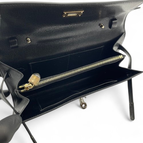 エルメス ケリートゥーゴー ノワール シェーブルシャムキラ エクレトラム金具 K刻印