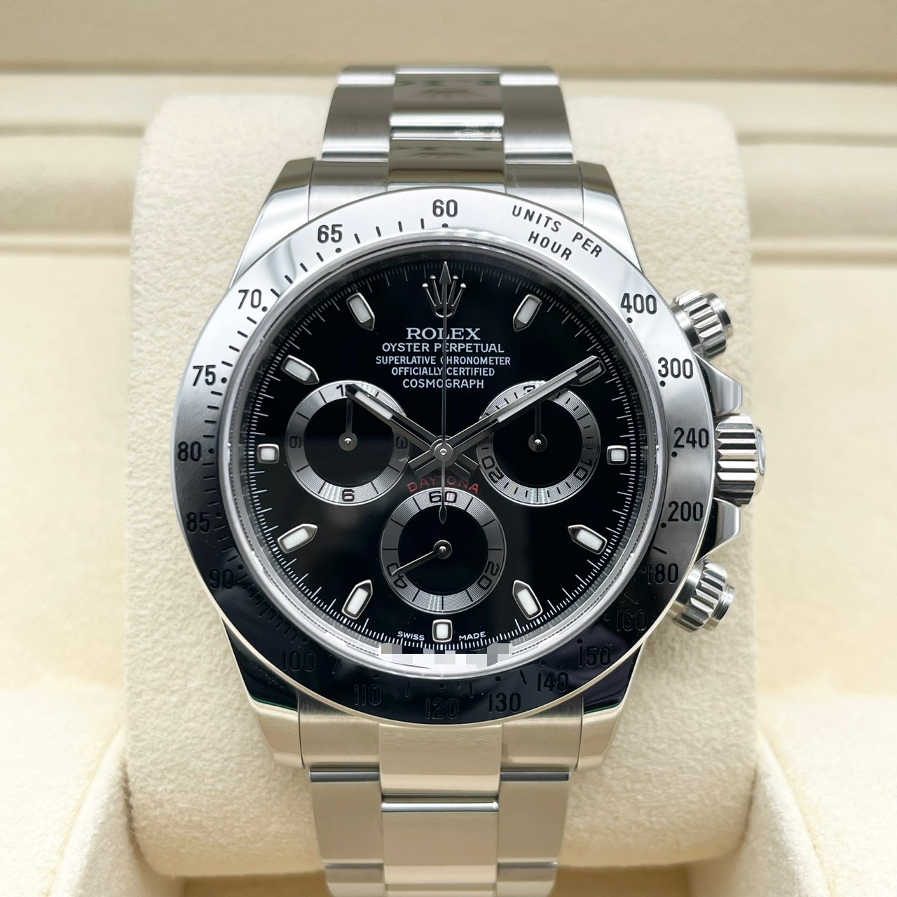 【鏡面バックル！2015年ギャラ！】ロレックス デイトナ 116520 ブラック オイスターブレス 40mm