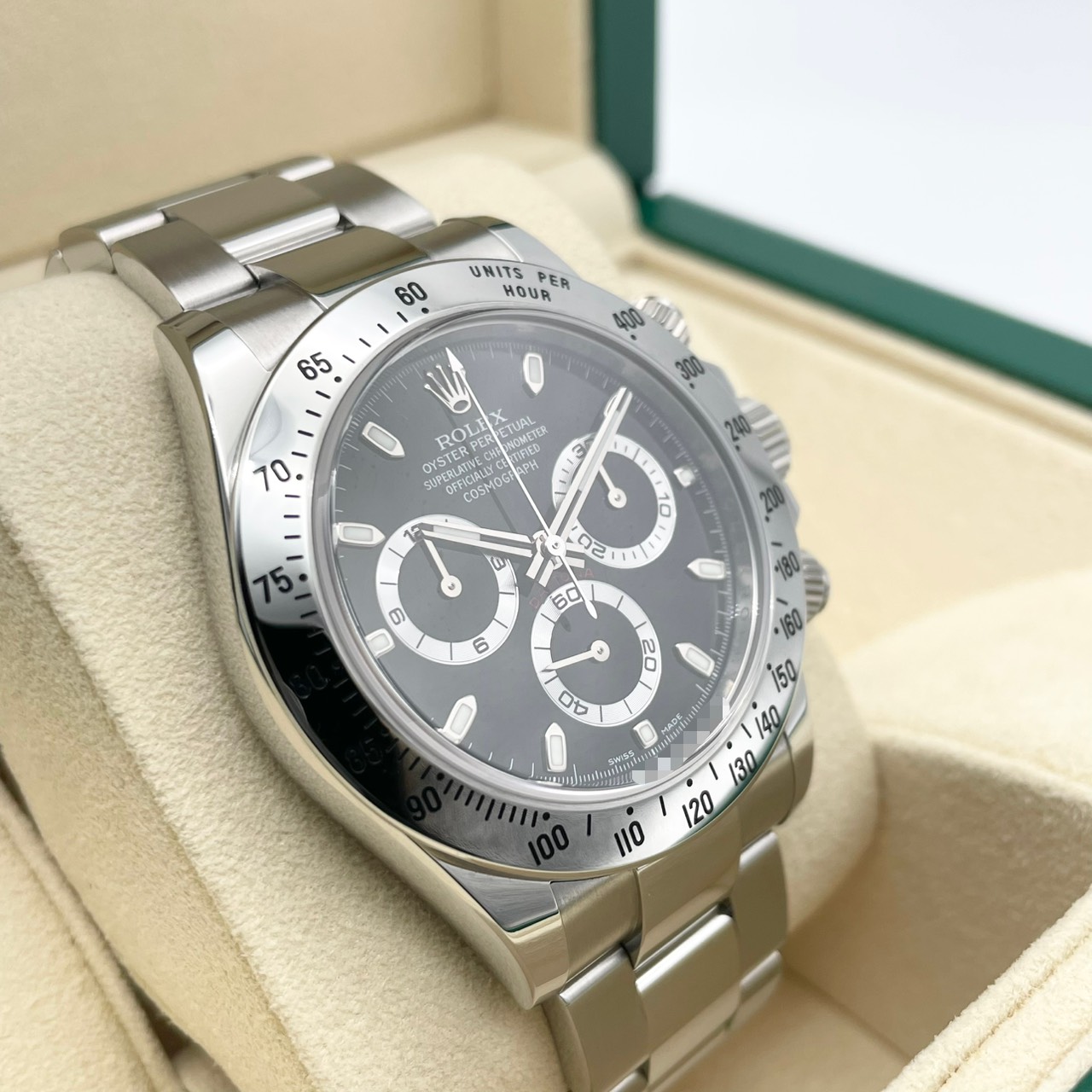 【鏡面バックル！2015年ギャラ！】ロレックス デイトナ 116520 ブラック オイスターブレス 40mm