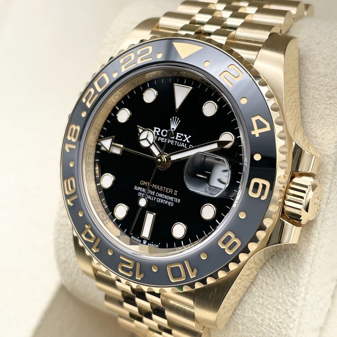 ロレックス GMTマスターII 126718GRNR イエローゴールド ジュビリーブレス ブラック 40mm