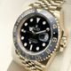 ロレックス GMTマスターII 126718GRNR イエローゴールド ジュビリーブレス ブラック 40mm