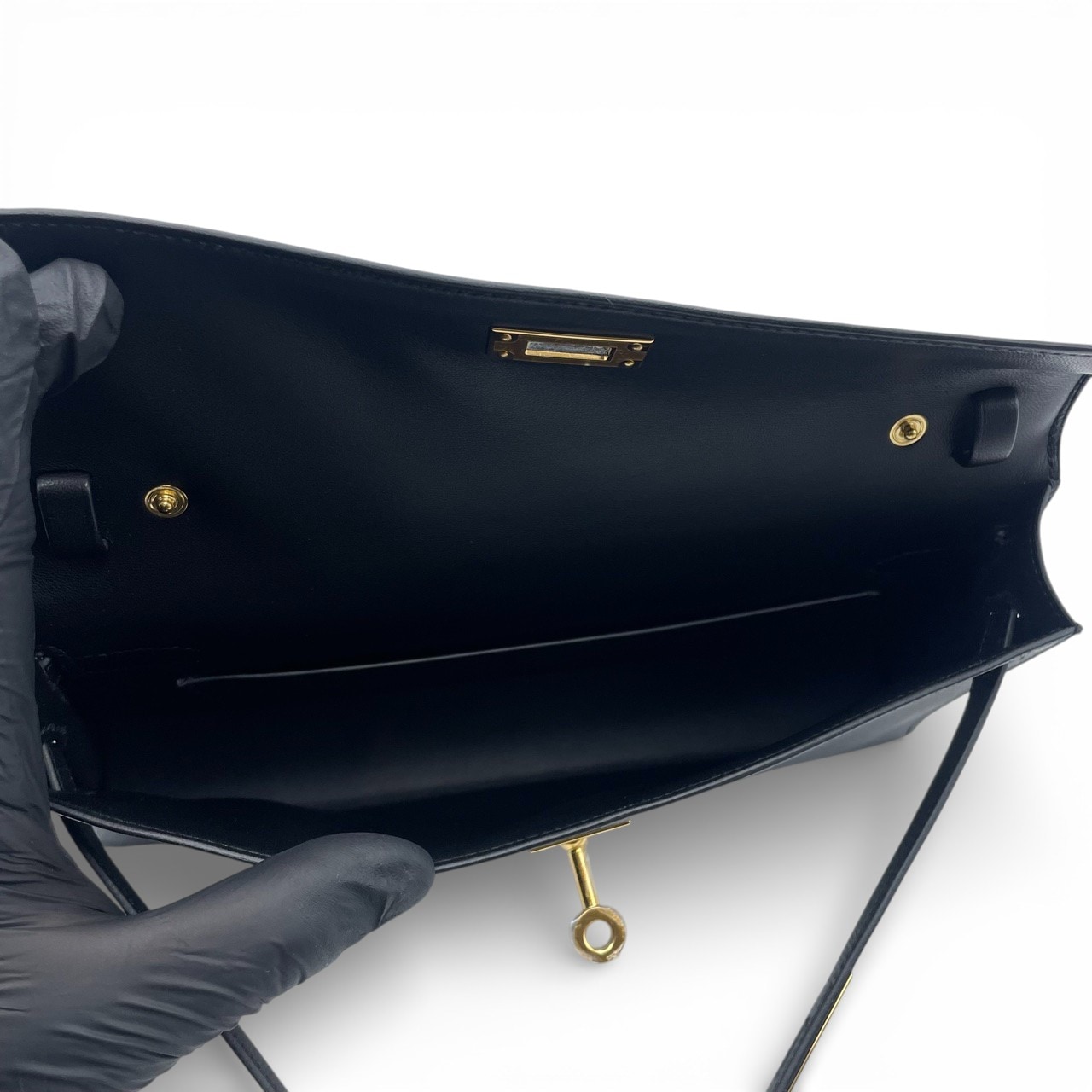 エルメス ケリーエラン 28 ノワール エプソン ゴールド金具 K刻印