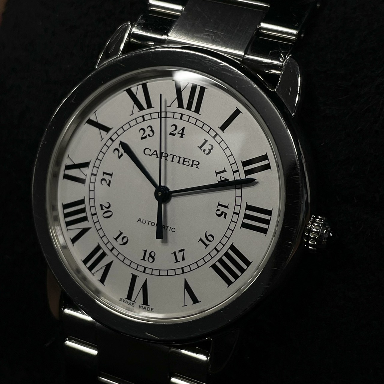 カルティエ ロンドソロ WSRN0012 シルバー 36mm