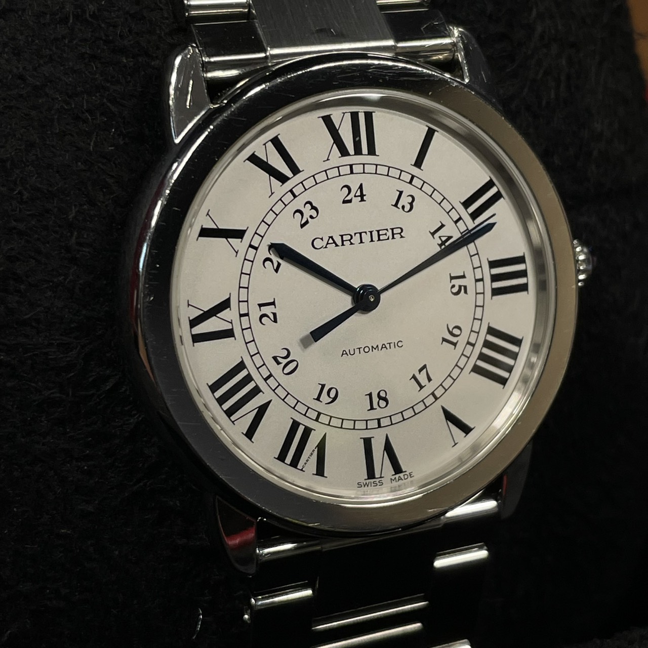 カルティエ ロンドソロ WSRN0012 シルバー 36mm