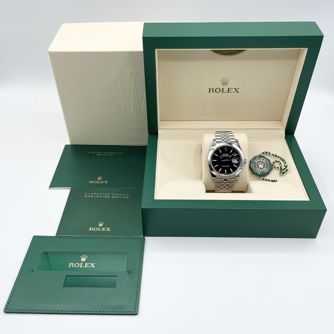 ロレックス デイトジャスト 126300 ブラック ジュビリーブレスレット 41mm