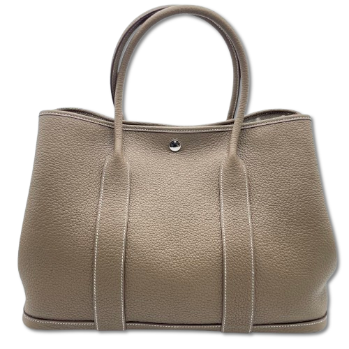 エルメス ガーデンパーティ PM エトゥープ ネゴンダ シルバー金具 Z刻印