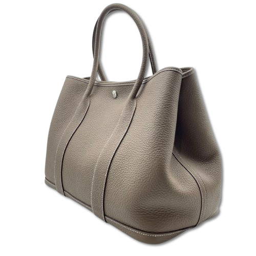 エルメス ガーデンパーティ PM エトゥープ ネゴンダ シルバー金具 Z刻印