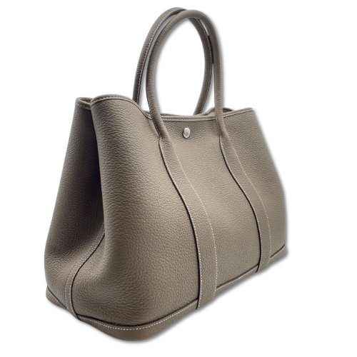 エルメス ガーデンパーティ PM エトゥープ ネゴンダ シルバー金具 Z刻印