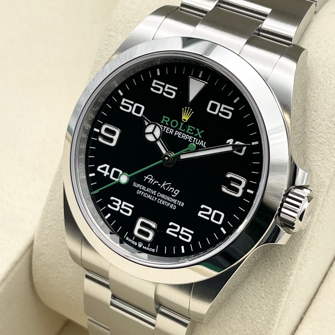 【保証書日付2025年11月】ロレックス エアキング 126900 ブラック 40mm