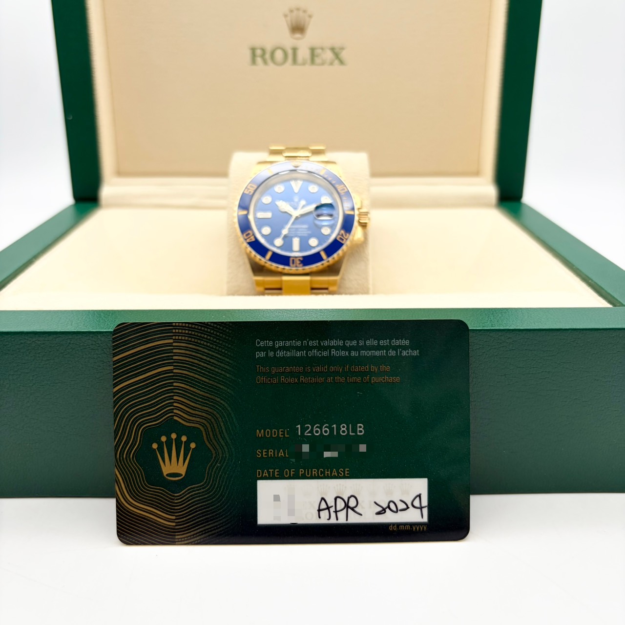 ロレックス サブマリーナ デイト 126618LB ブルー 41mm