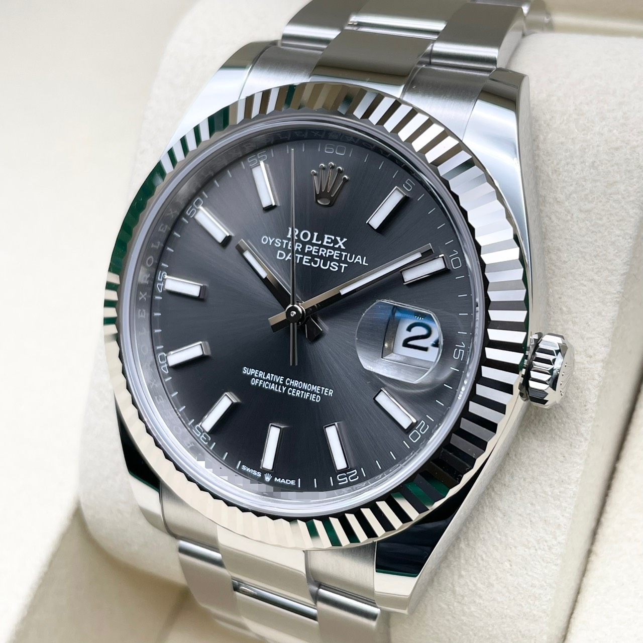 ロレックス デイトジャスト 126334 スレート オイスターブレス 41mm