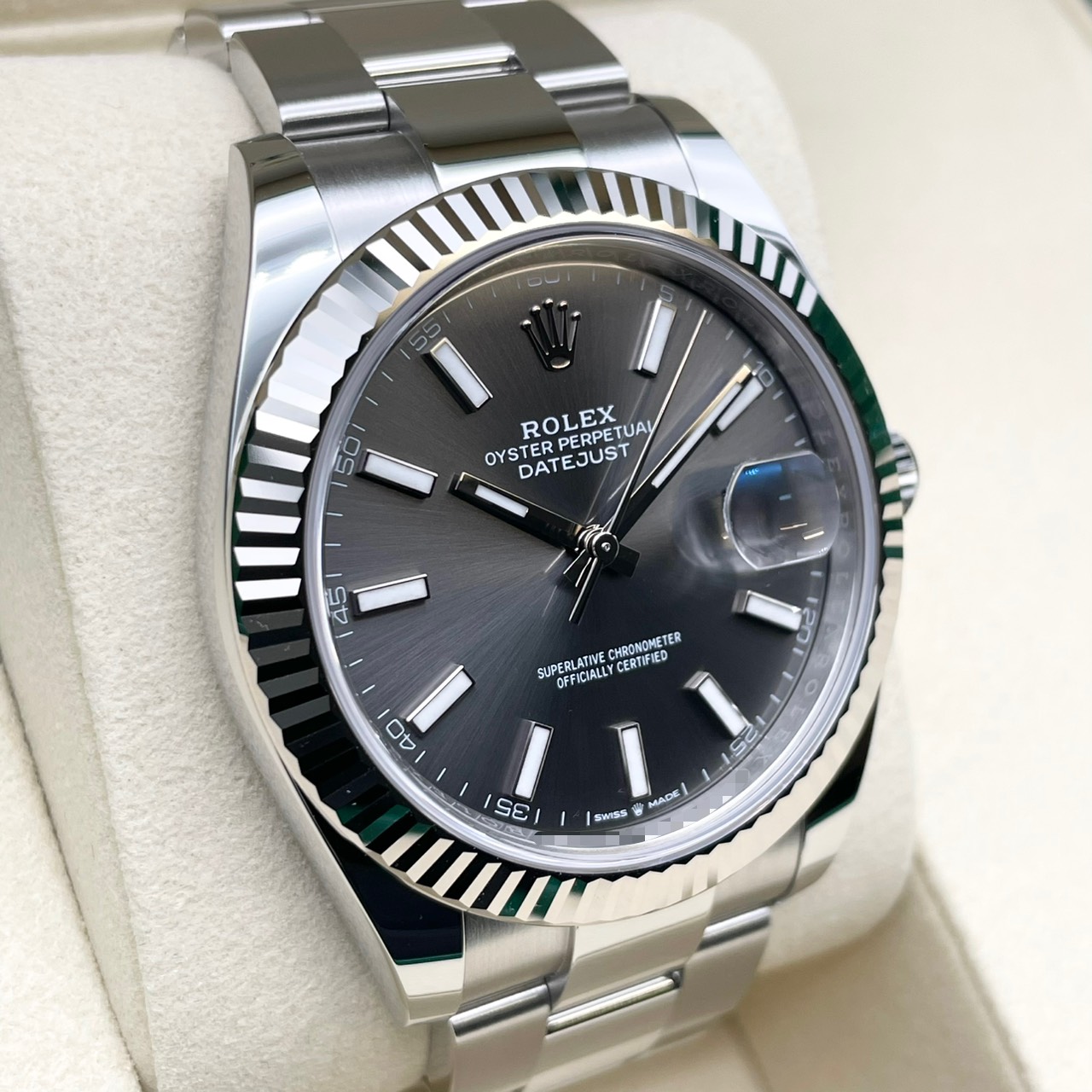 ロレックス デイトジャスト 126334 スレート オイスターブレス 41mm