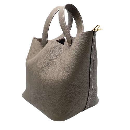 エルメス ピコタンロック MM エトゥープ トリヨンクレマンス ゴールド金具 W刻印