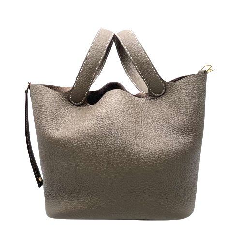 エルメス ピコタンロック MM エトゥープ トリヨンクレマンス ゴールド金具 W刻印