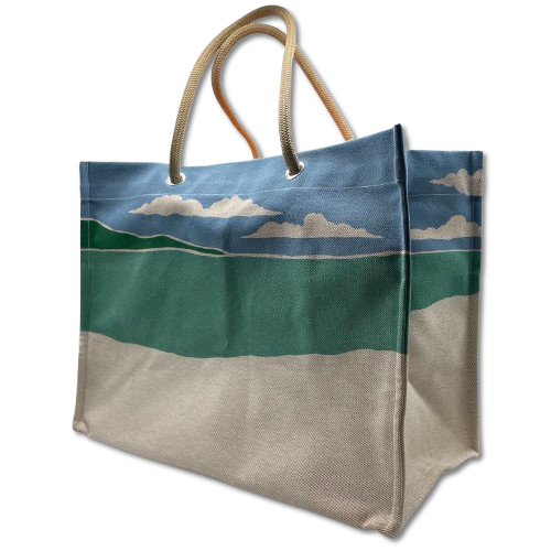 エルメス ESCALE A LA PLAGE ビーチバッグ 103617M 48 トワルアッシュ