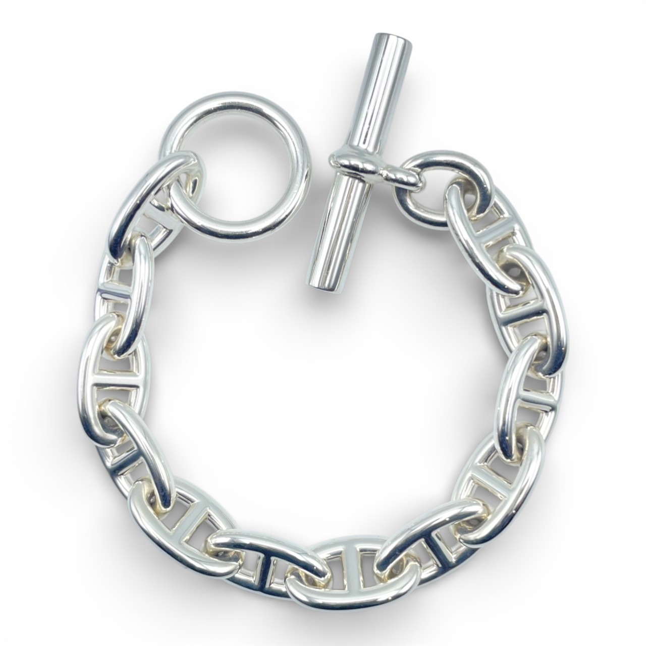 エルメス シェーヌ・ダンクル ブレスレット GM シルバー925 14コマ