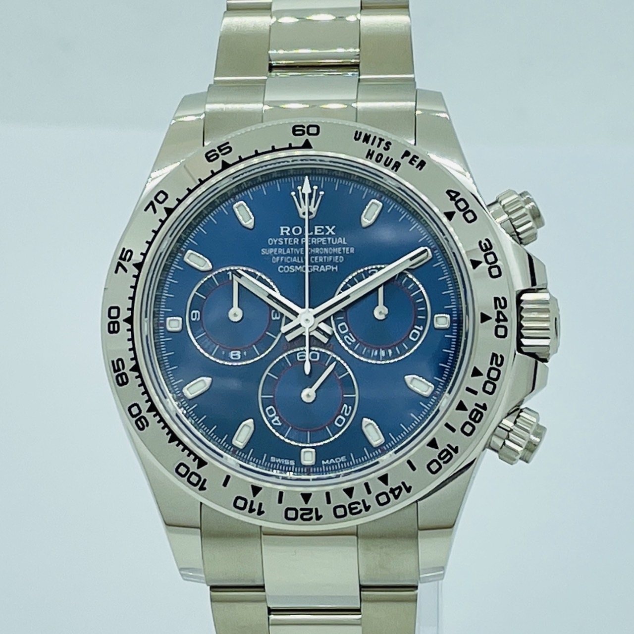 ロレックス デイトナ 116509 オイスターブレスレット ブルー