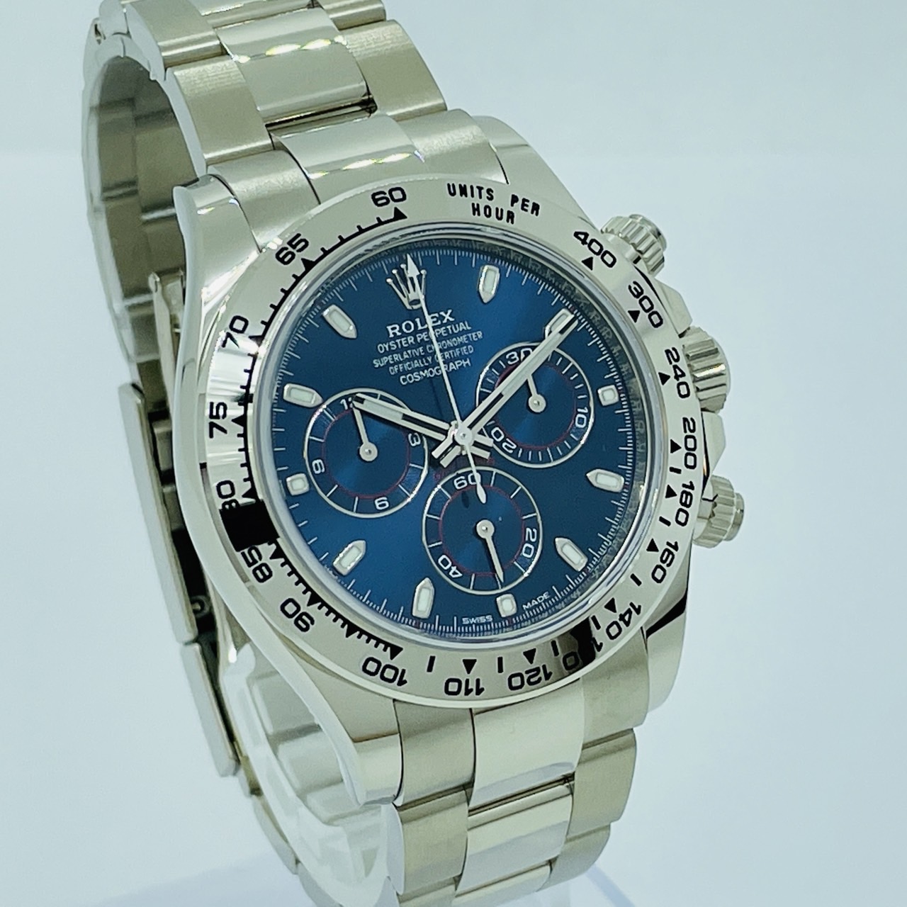ロレックス デイトナ 116509 オイスターブレスレット ブルー