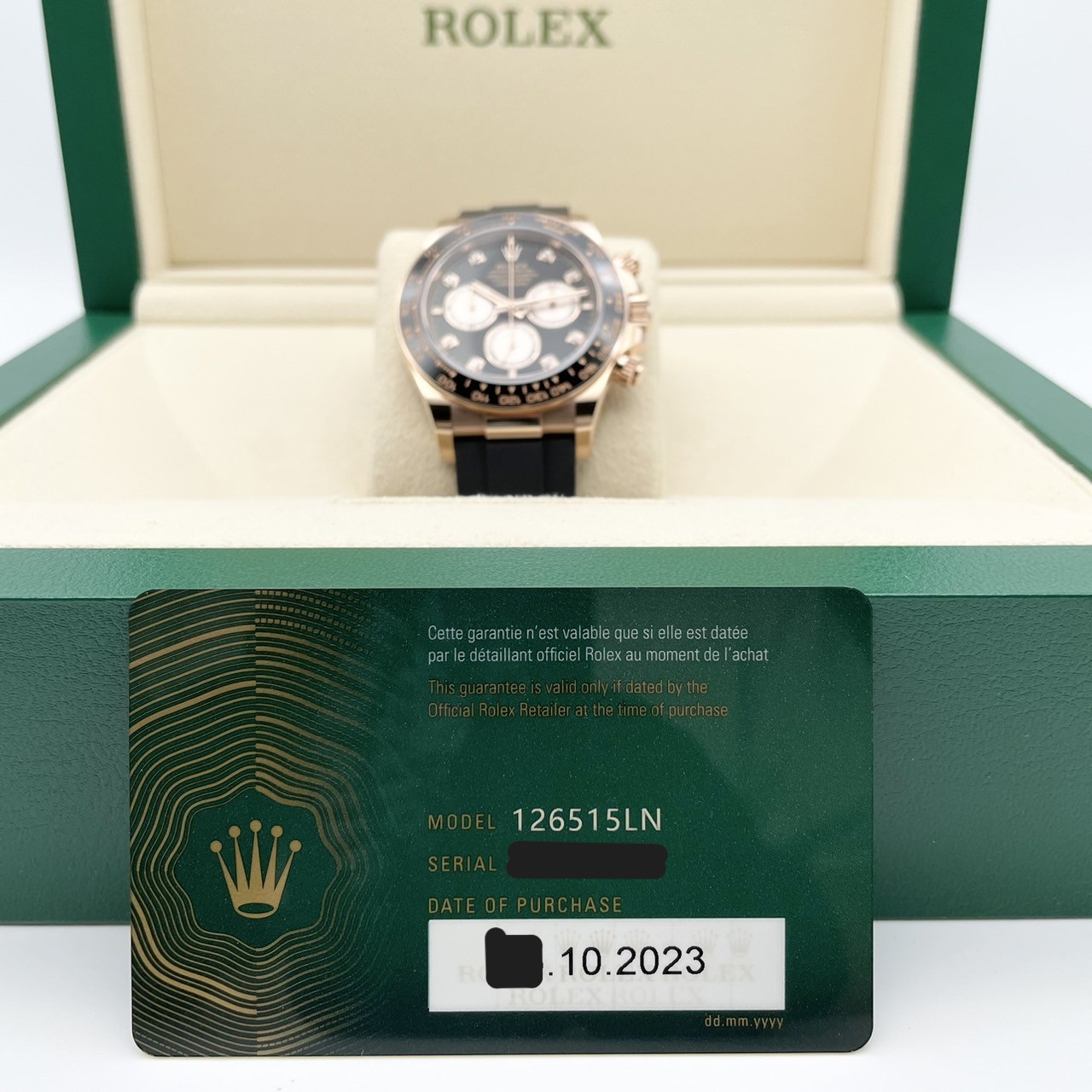 ロレックス デイトナ 126515LNG ブライトブラック＆サンダスト 40mm