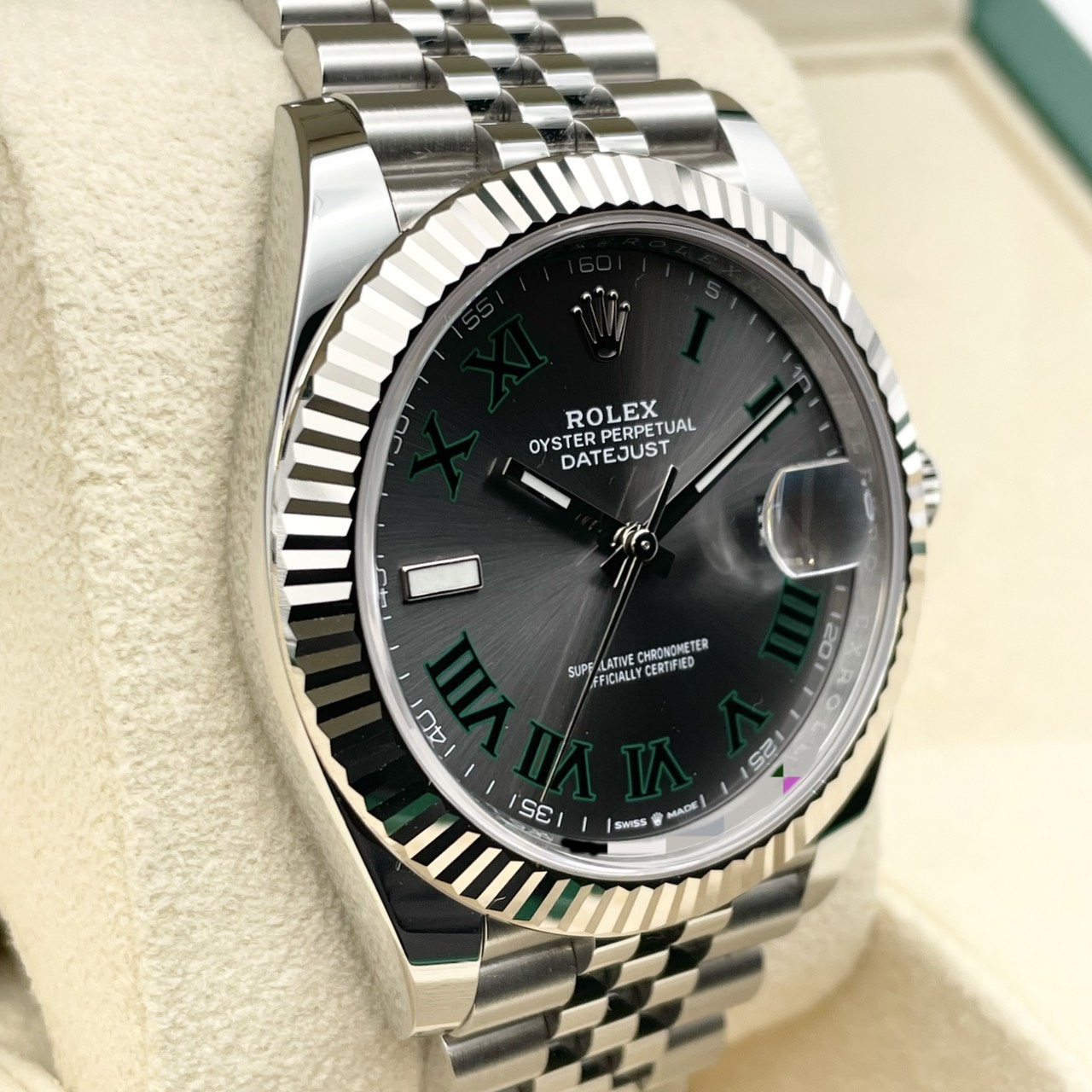 ロレックス デイトジャスト 126334 スレートローマ ジュビリーブレス 41mm