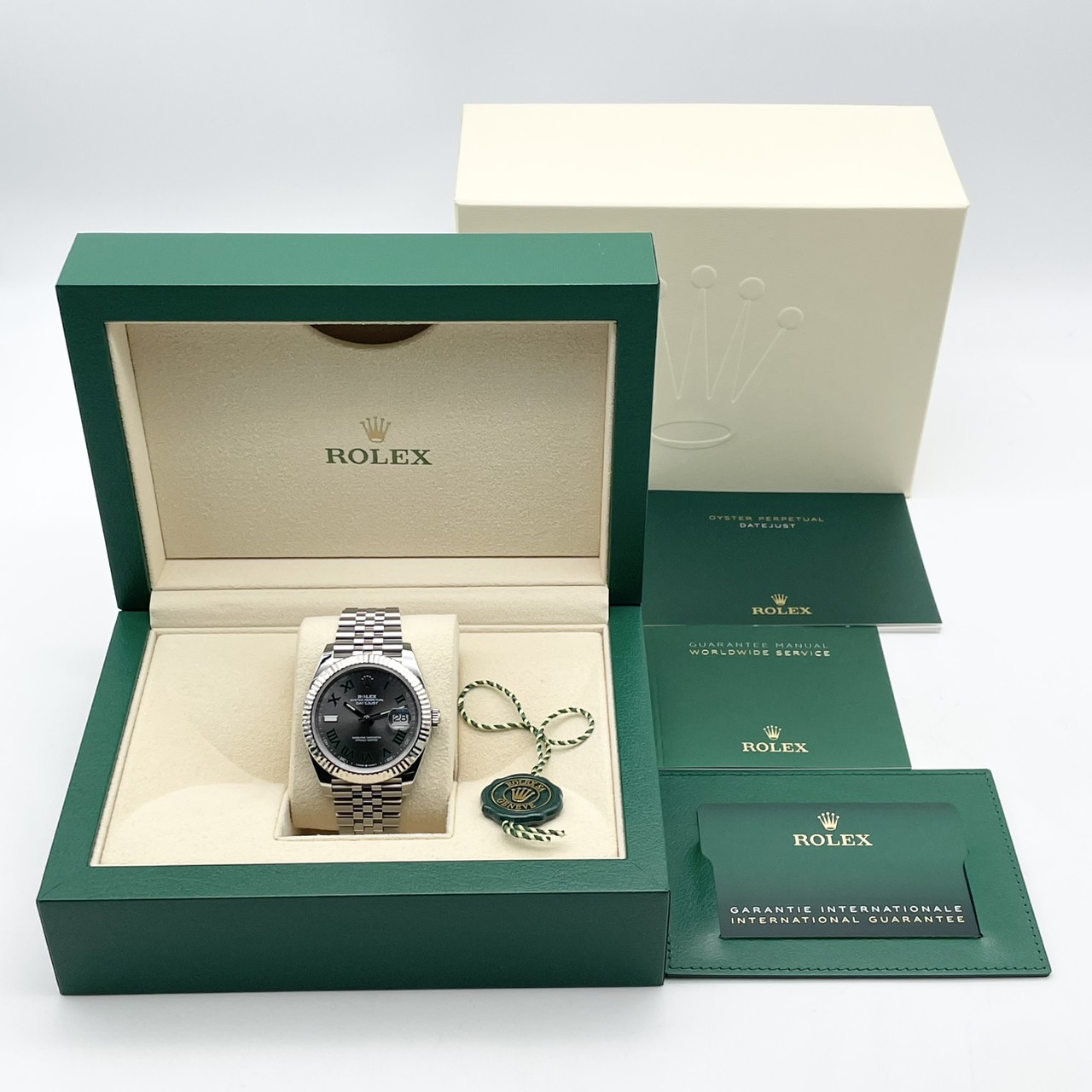 ロレックス デイトジャスト 126334 スレートローマ ジュビリーブレス 41mm