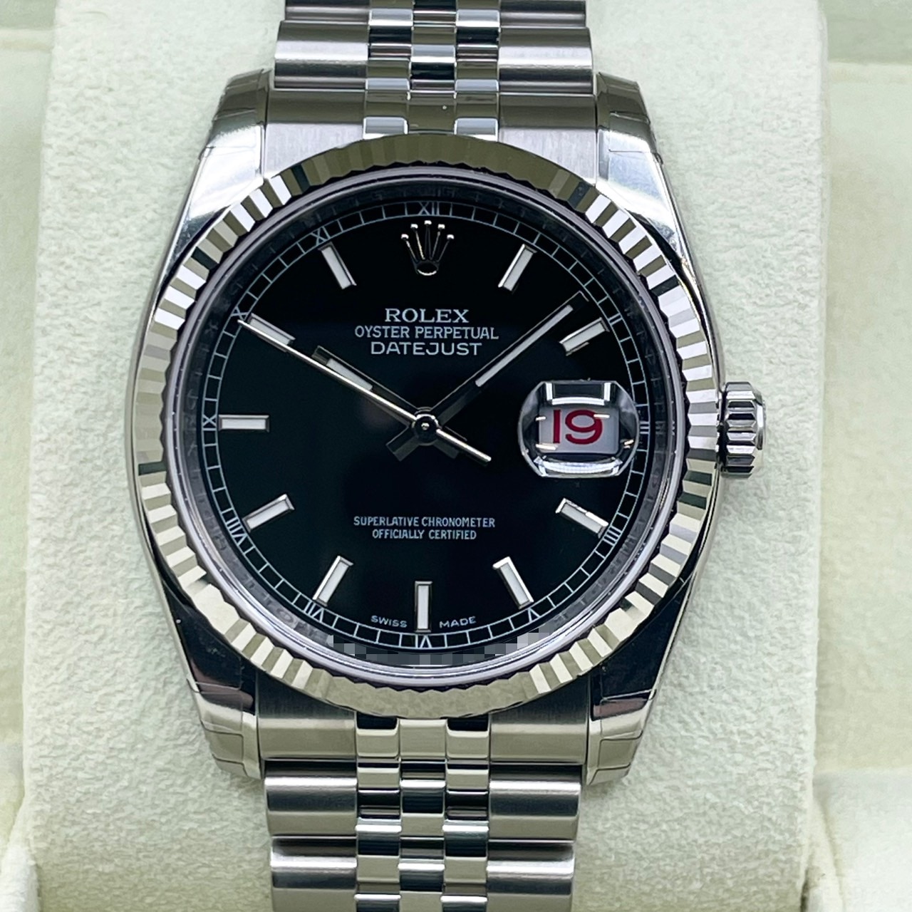ロレックス デイトジャスト 116234 ブラック ジュビリーブレス 36mm