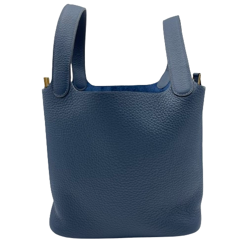 エルメス ピコタンロック MM ブルードプリュス トリヨンクレマンス ゴールド金具 B刻印