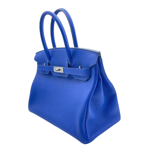 エルメス バーキン 30 ブルーロワイヤル トゴ シルバー金具 U刻印