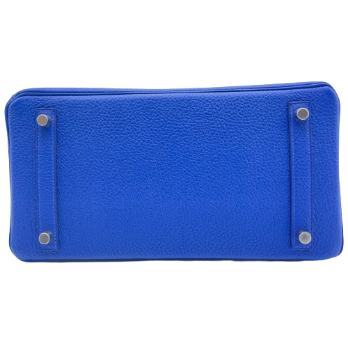 エルメス バーキン 30 ブルーロワイヤル トゴ シルバー金具 U刻印