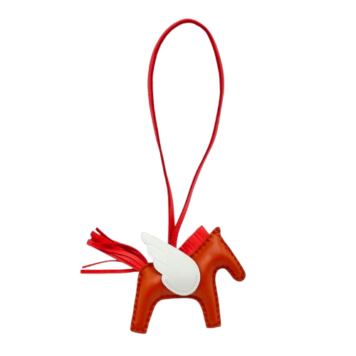 エルメス ペガサス バッグチャーム PM カーネリアン/ローズ U刻印