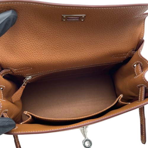 エルメス ケリー 25 ゴールド トゴ シルバー金具 W刻印