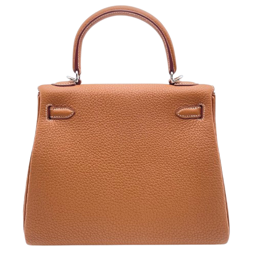 エルメス ケリー 25 ゴールド トゴ シルバー金具 W刻印