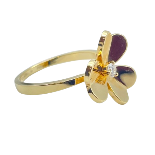 ヴァンクリーフ&アーペル フリヴォル リング VCARP2DS55 55 ダイヤモンド イエローゴールド 15号