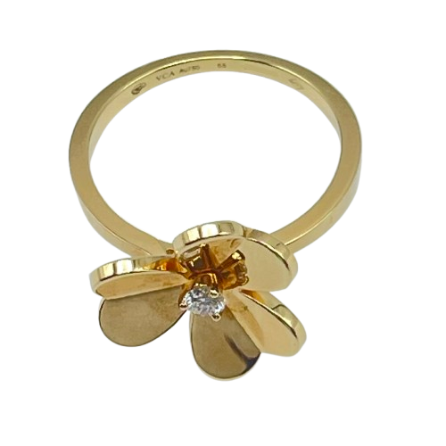 ヴァンクリーフ&アーペル フリヴォル リング VCARP2DS55 55 ダイヤモンド イエローゴールド 15号