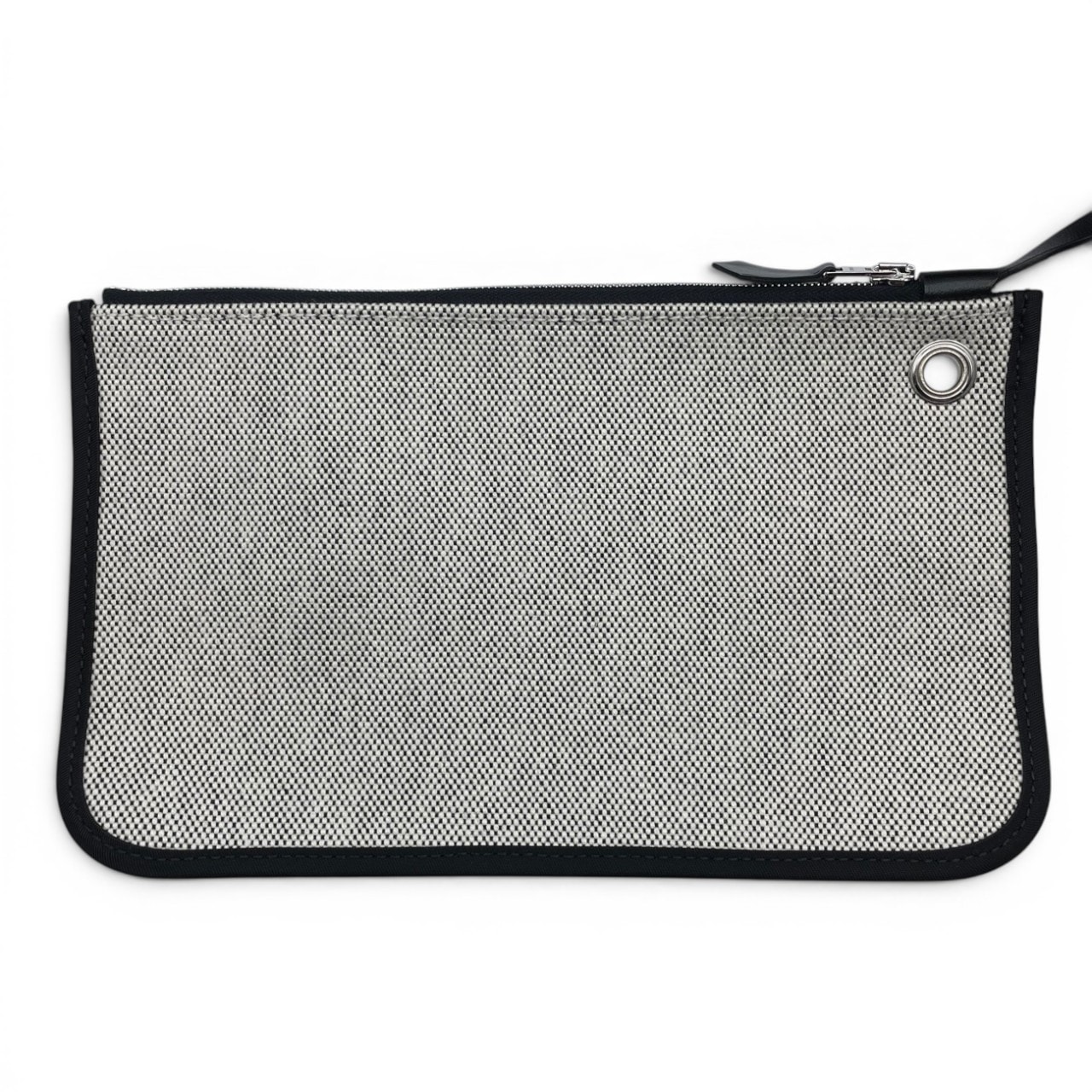 エルメス エールバッグジップ 31 PM ノワール トワルアッシュベルリンヌ/ヴァッシュハンター シルバー金具 B刻印