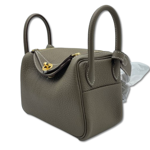 エルメス リンディミニ 20 エトゥープ トリヨンクレマンス ゴールド金具 W刻印