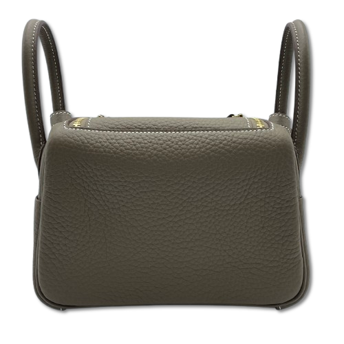 エルメス リンディミニ 20 エトゥープ トリヨンクレマンス ゴールド金具 W刻印