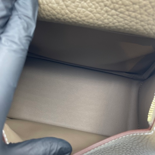 エルメス リンディミニ 20 エトゥープ トリヨンクレマンス ゴールド金具 W刻印