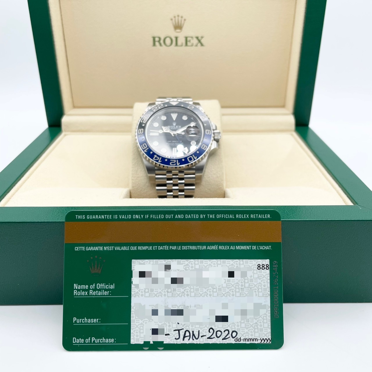 ロレックス GMTマスターII 126710BLNR バットマン ジュビリーブレス 40mm