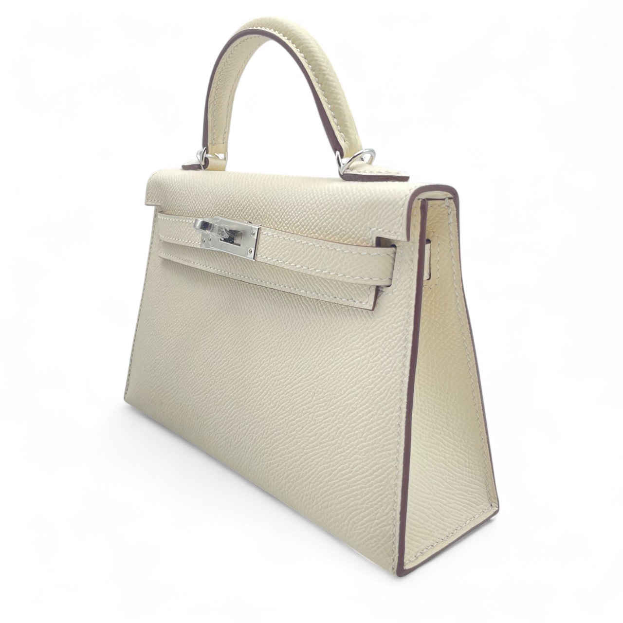 エルメス ミニケリー ナタ エプソン シルバー金具 B刻印 - ブランド品