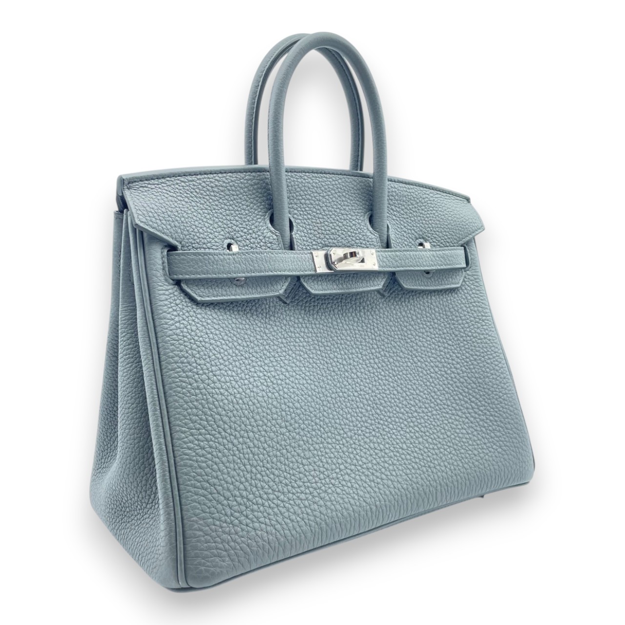 エルメス バーキン 25 ヴェールアマンド トゴ シルバー金具 B刻印