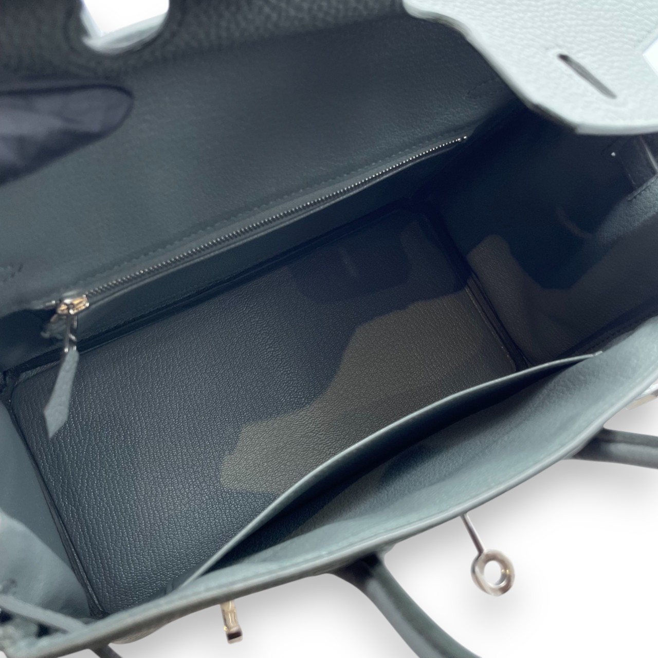 エルメス バーキン 25 ヴェールアマンド トゴ シルバー金具 B刻印