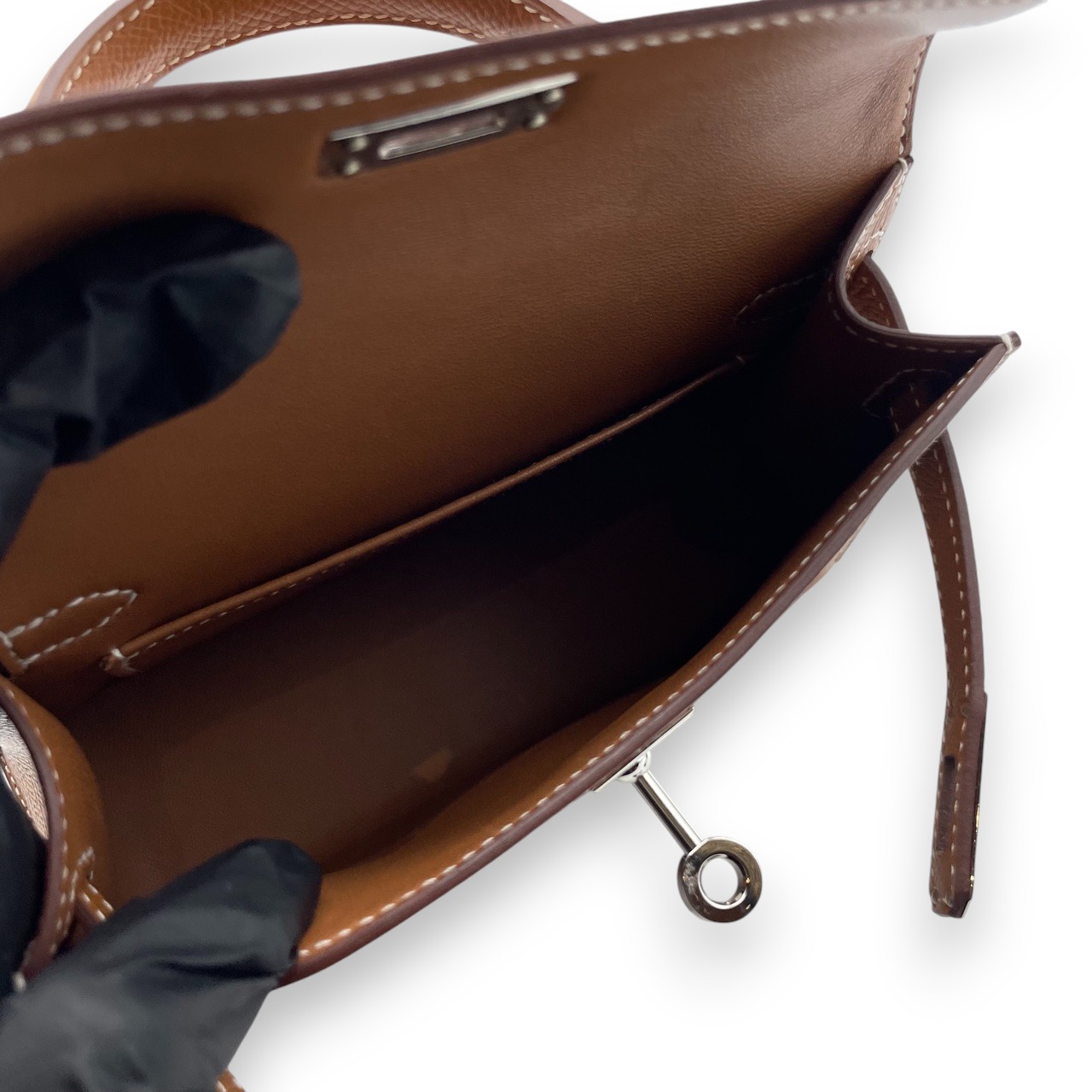 エルメス ミニケリー ゴールド エプソン シルバー金具 W刻印