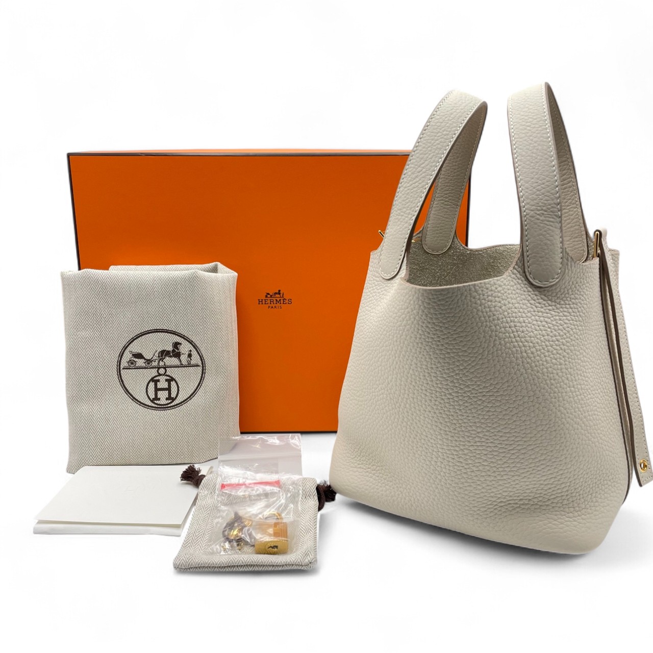 エルメス ピコタンロック PM クレ トリヨンクレマンス ゴールド金具 K刻印