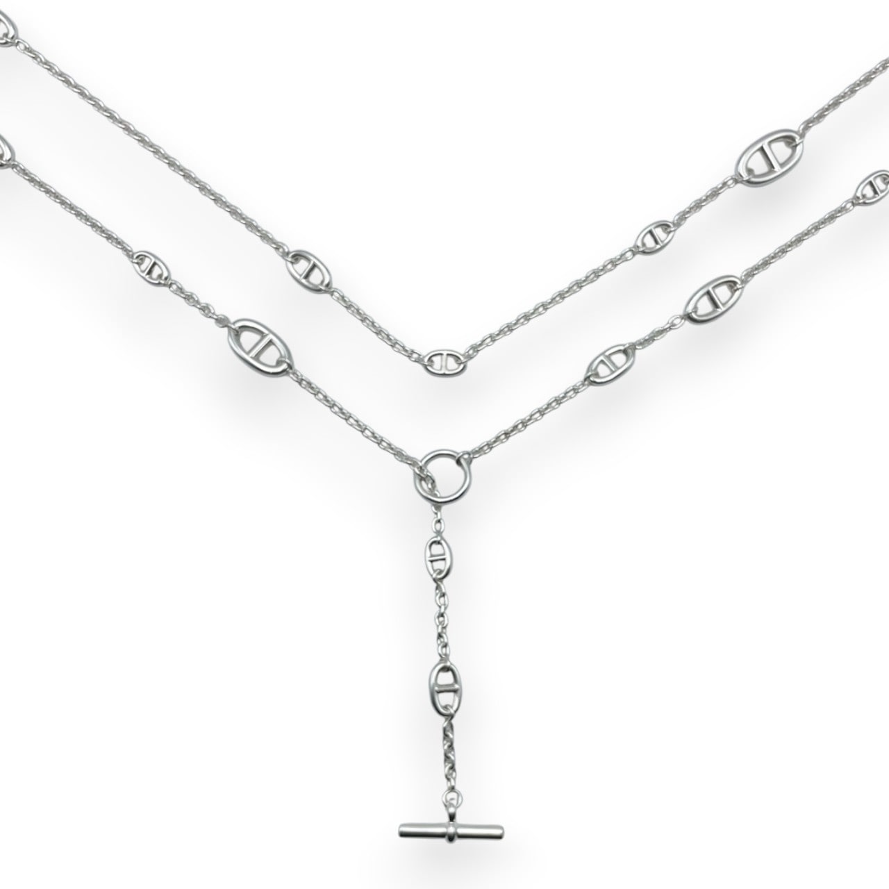 エルメス ファランドール ネックレス 160cm シルバー925 - ブランド品